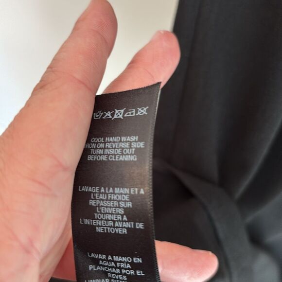 ASOS women’s short sleeve Black lace crepe Sheath Midi Dress Crew Neck 8 NWT! - Picture 12 of 13